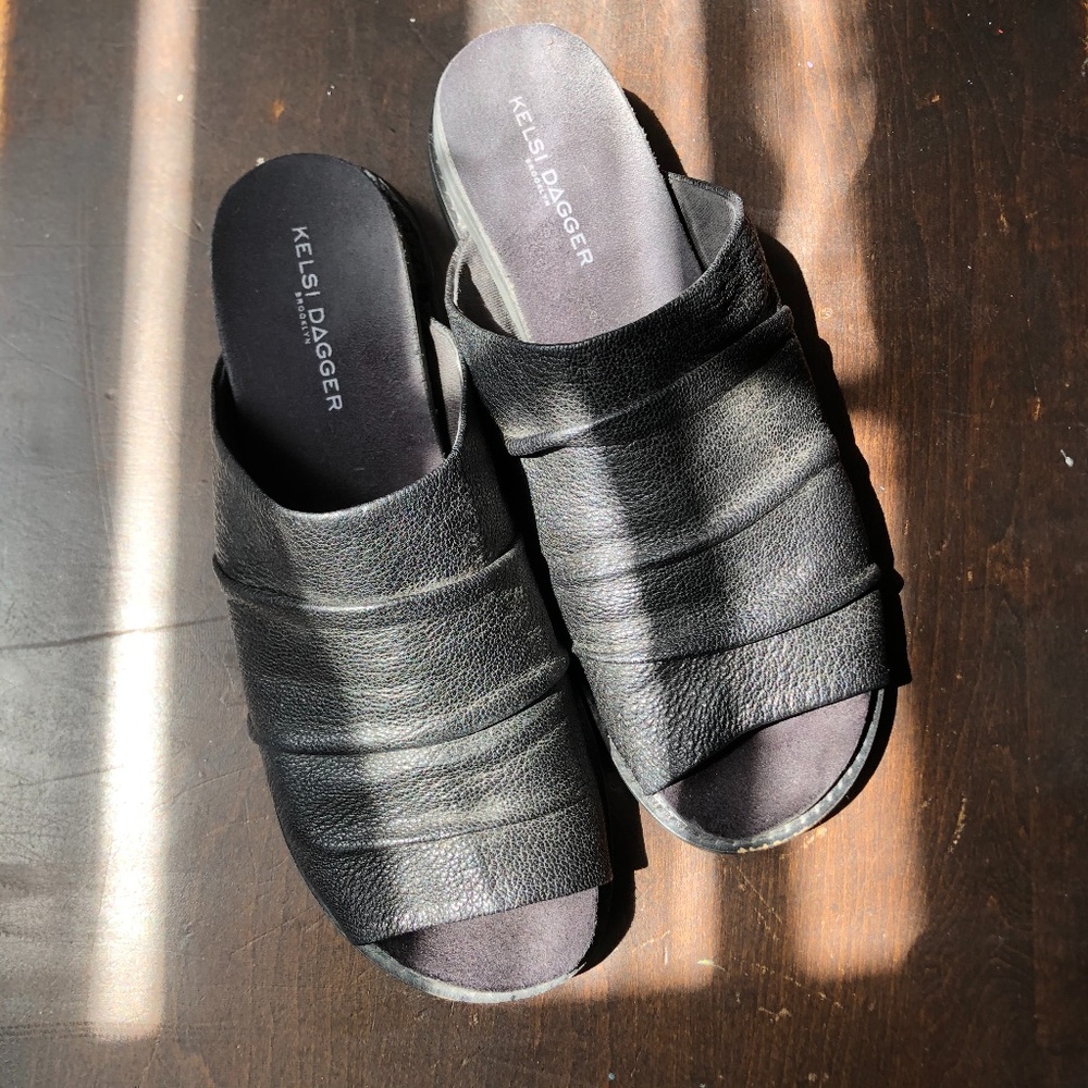 Kelsi Dagger slides mules flats ethical leather